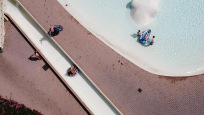 Parco acquatico e scivolo in villaggio nel Chianti